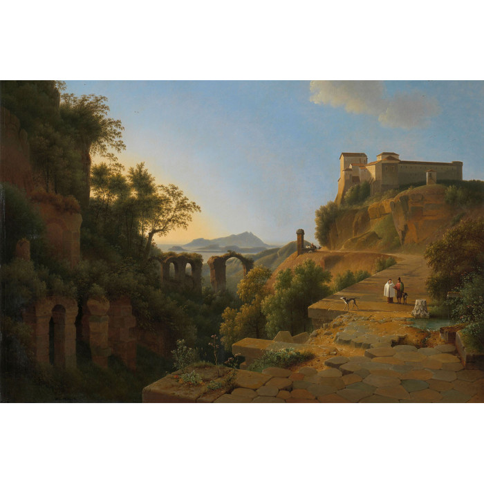 De golf van Napels bij het eiland Ischia -  Josephus Augustus Knip 1818 (5010.2009)