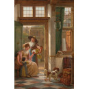 Een kersenverkoopster aan de deur -  Abraham van Strij (I) 1816 (5010.2014)