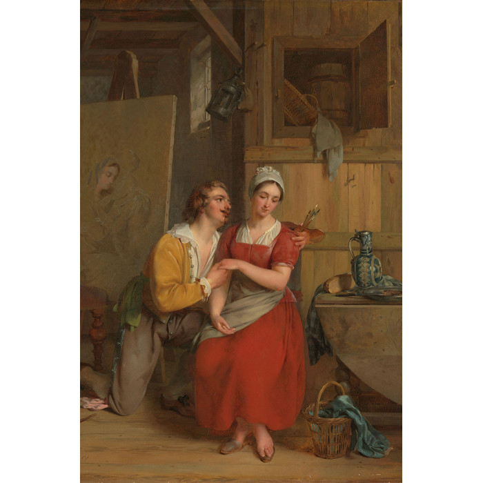 Anthonie van Dijck verliefd op zijn model - Gustave Wappers 1827 (5010.2028)