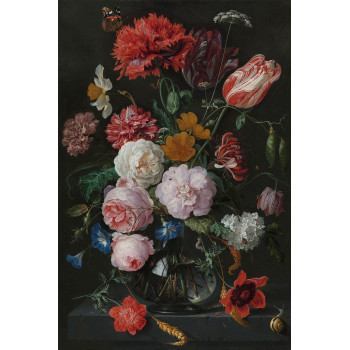 Stilleven met bloemen in een glazen vaas - Jan Davidsz. de Heem  1650 - 1683 (5010.2033)