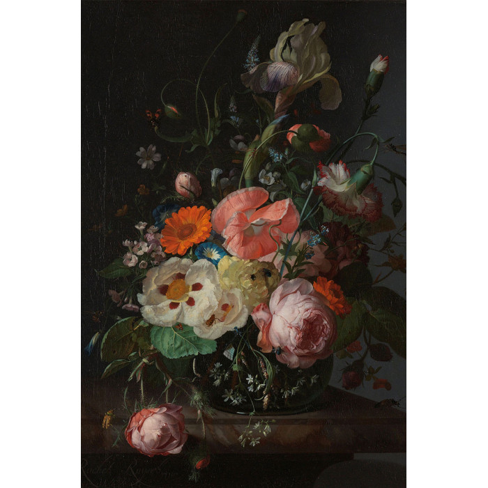 Stilleven met bloemen op een marmeren tafelblad -  Rachel Ruysch 1716 (5010.2034)