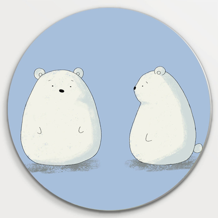 Muurcirkel Cartoon Bears (5075.1008)
