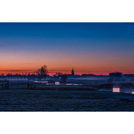 Wanddecoratie © René Groenendijk - Sunrise in de Polder (6226.1089)