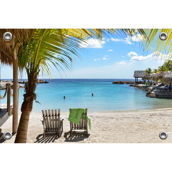 Tuinposter Curacao Beach (5051.3031)