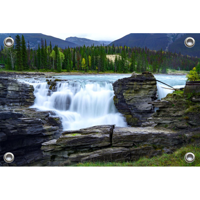 Tuinposter Waterval Rivier Canada (5050.3030)