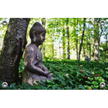Tuinposter Buddha in bos Canada (5085.3029)