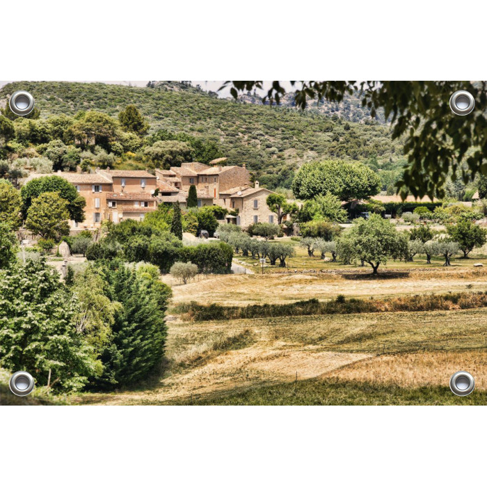 Tuinposter Dorp in de Provence (5090.3012)