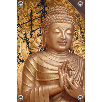 Tuinposter Gouden Buddha - Boedha (5085.1025)