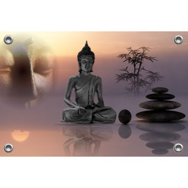Tuinposter Meditation Balance of stones - Boedha (5085.1029)