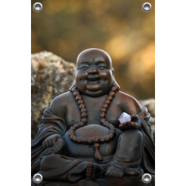 Tuinposter Lachende Buddha - Boedha (5085.1056)