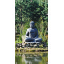 Schuttingposter-Tuinposter 90x180cm - Buddha in Tuin  (5085.3008)