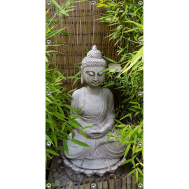 Schuttingposter-Tuinposter 90x180cm - Buddha in tuin  (5085.3043)