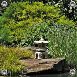 Tuinverruimer-Schuttingposter VIERKANT  - Zen-Garden (5050.3007VK)